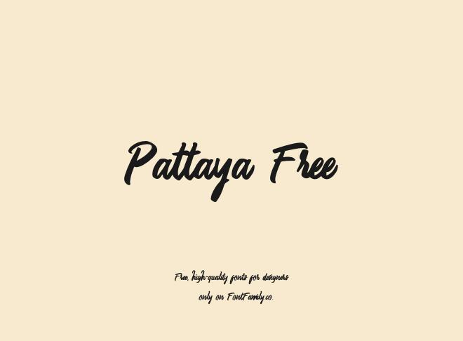 Pattaya Free Font