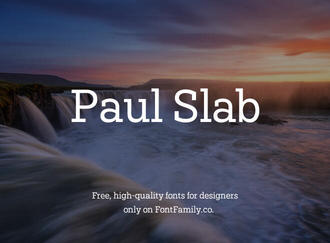 Paul Slab Font