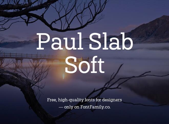 Paul Slab Soft Font
