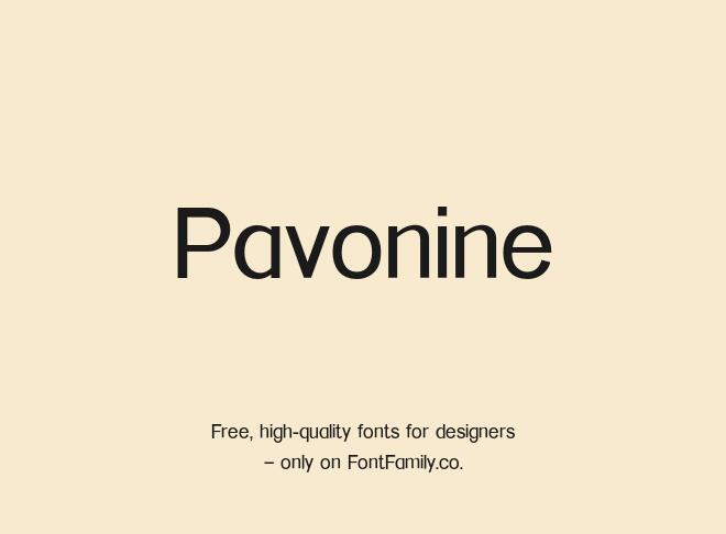 Pavonine Font