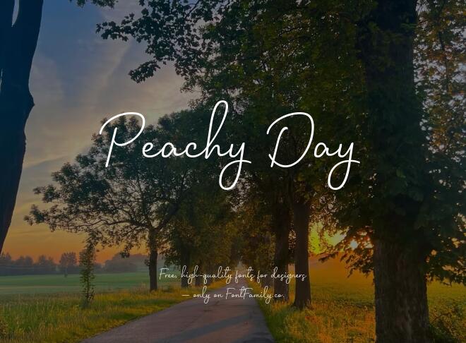 Peachy Day Font