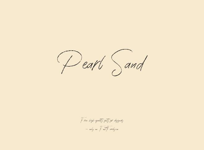 Pearl Sand Font