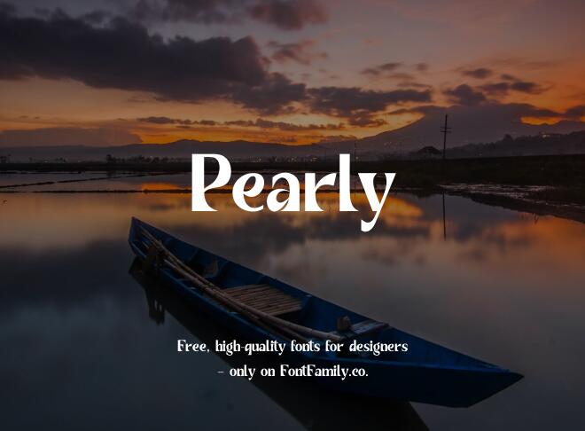 Pearly Font