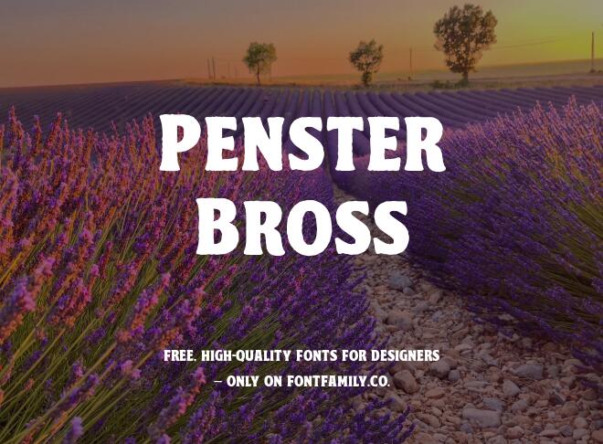Penster Bross Font