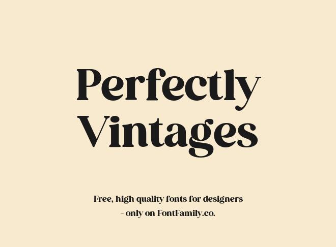 Perfectly Vintages Font
