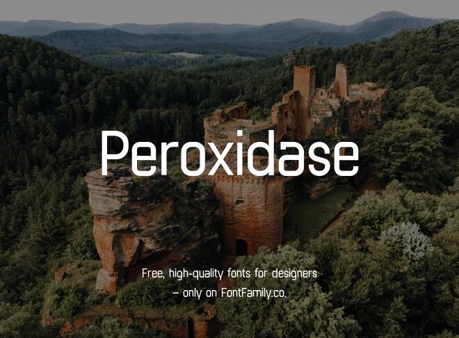 Peroxidase Font Family