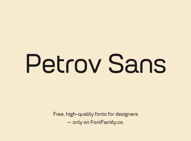Petrov Sans Font