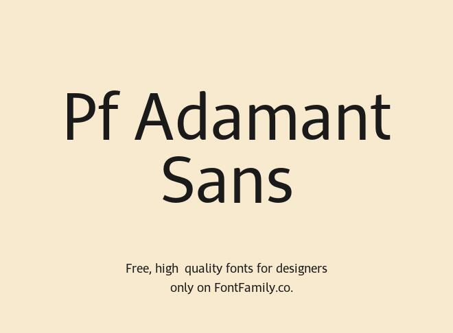 Pf Adamant Sans Font