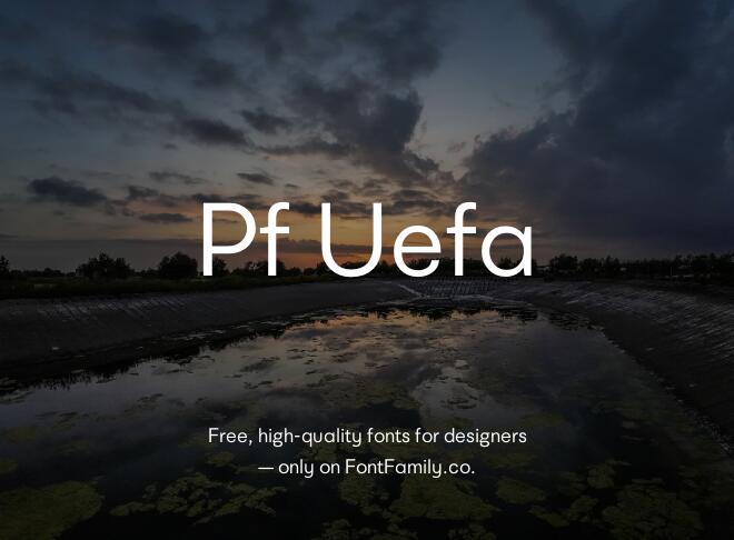 Pf Uefa Font