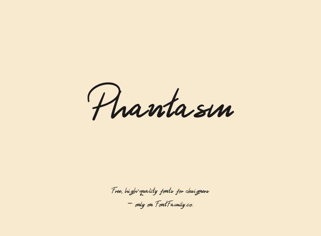 Phantasm Font