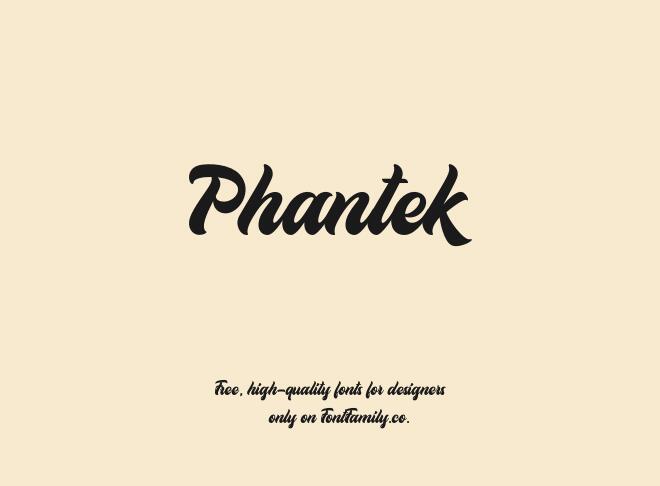 Phantek Font