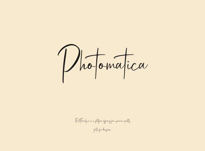Photomatica Font
