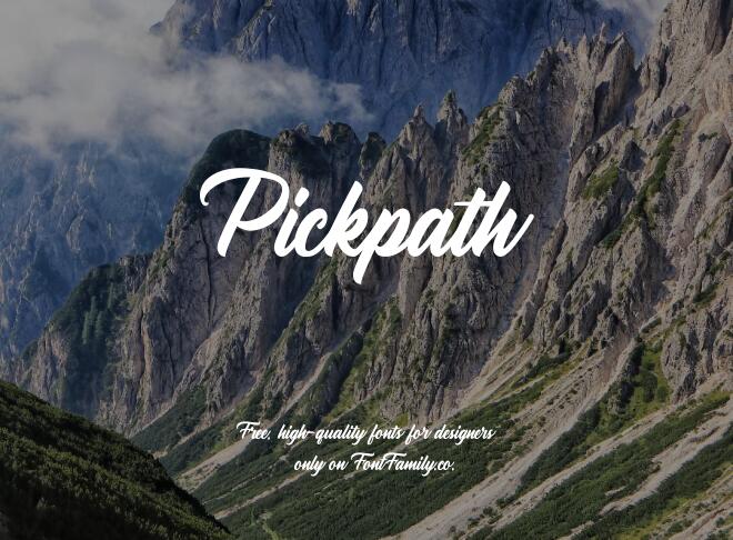 Pickpath Font