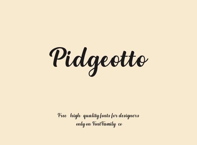 Pidgeotto Font