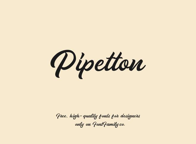 Pipetton Font