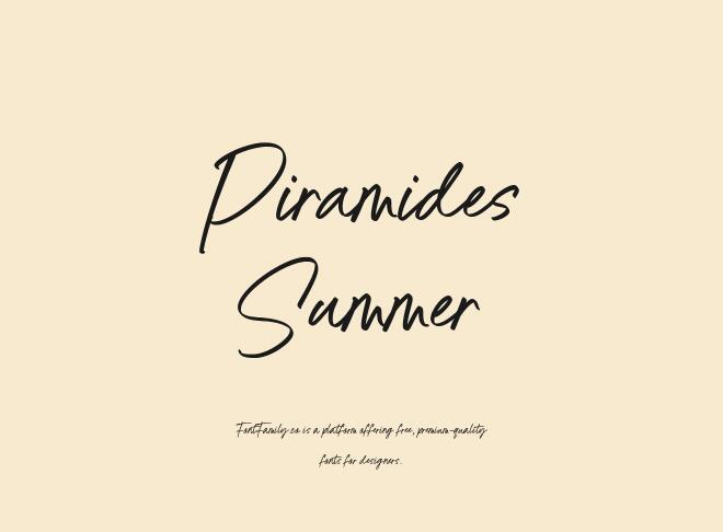 Piramides Summer Font