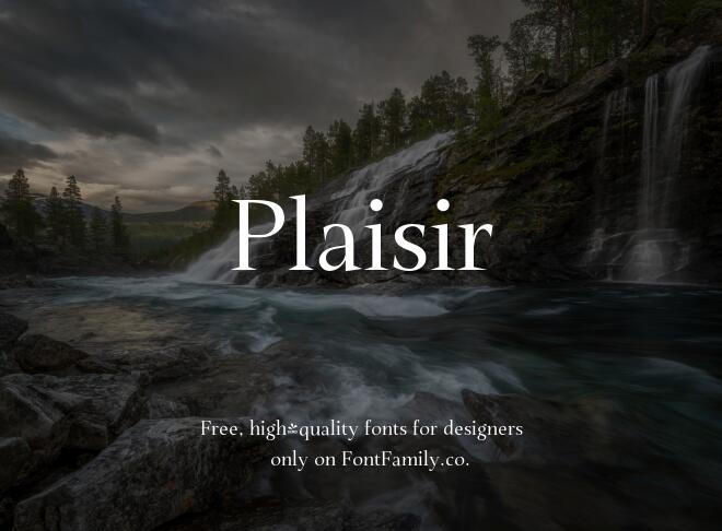 Plaisir Font