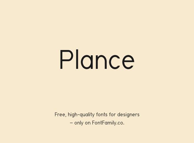 Plance Font