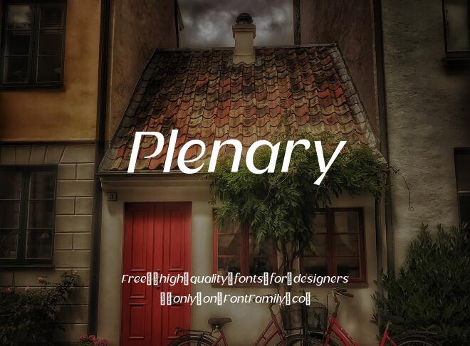 Plenary Font Family