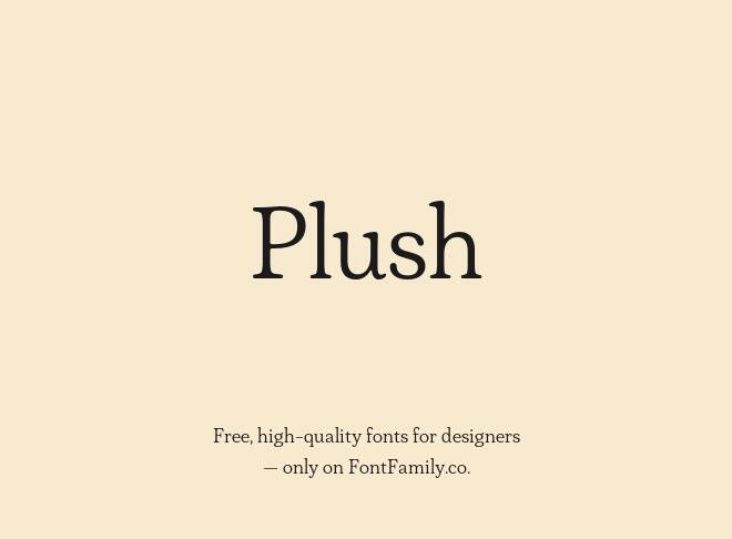 Plush Font