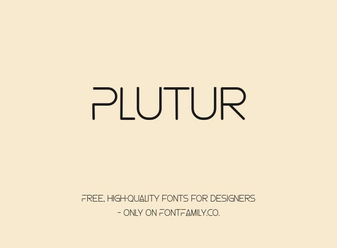 Plutur Font