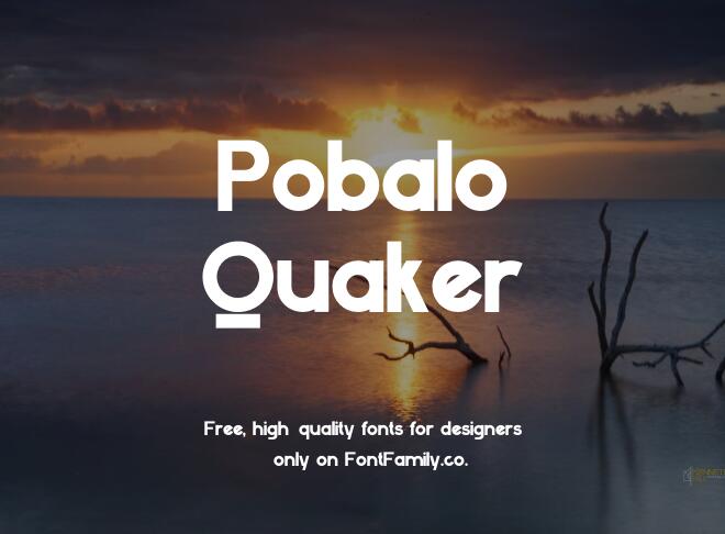 Pobalo Quaker Font