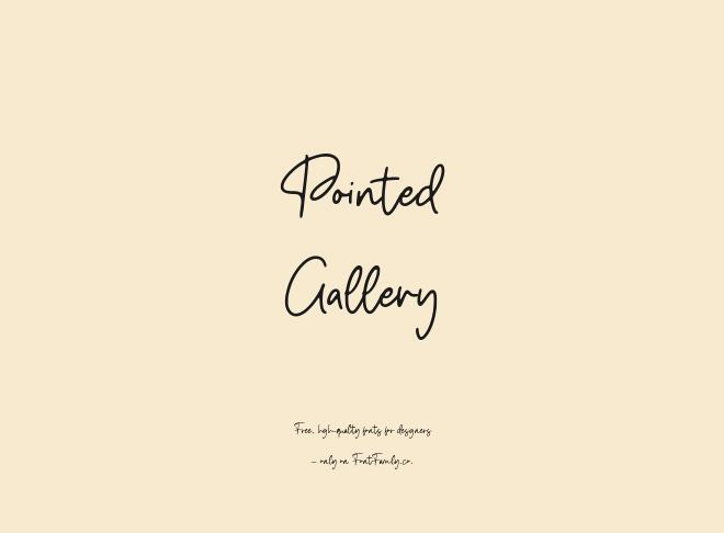 Pointed Gallery Font