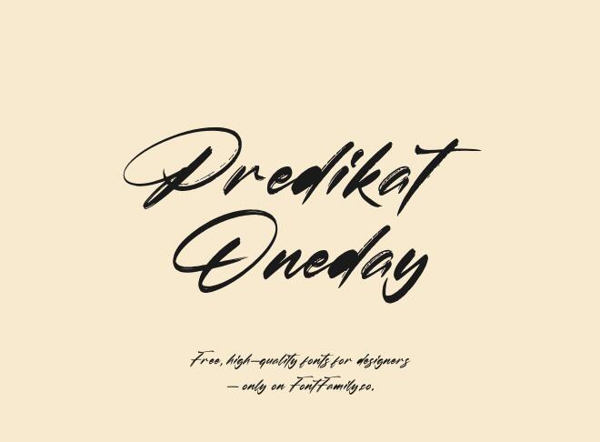 Predikat Oneday Font