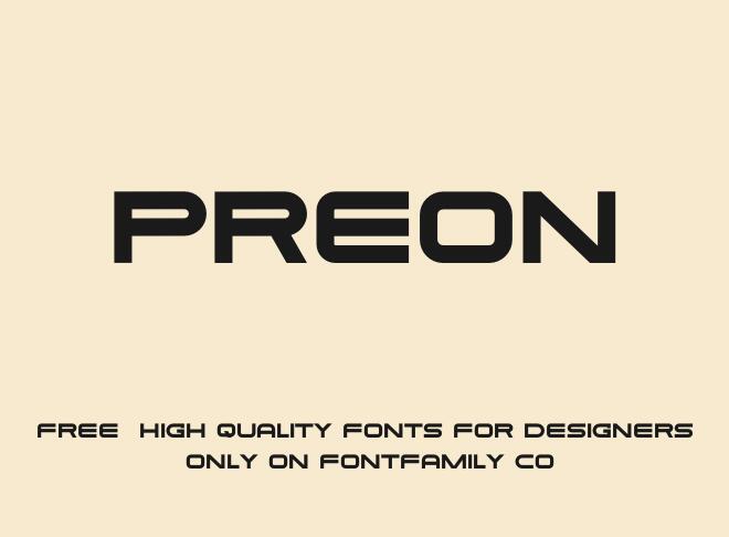 Preon Font