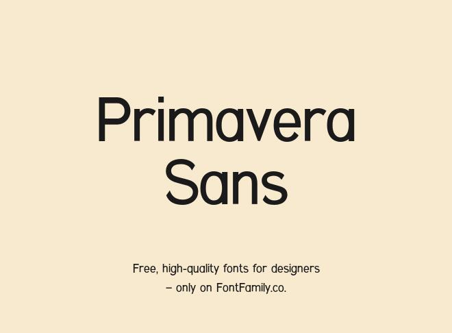 Primavera Sans Font