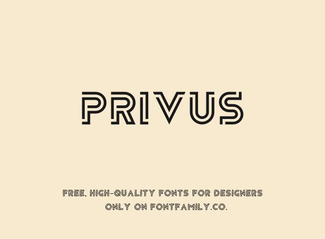Privus Font