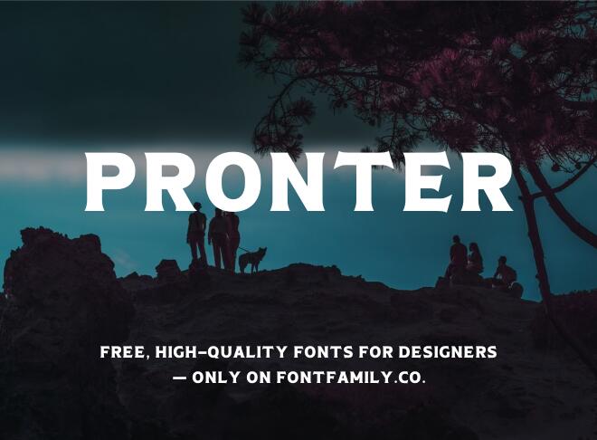Pronter Font