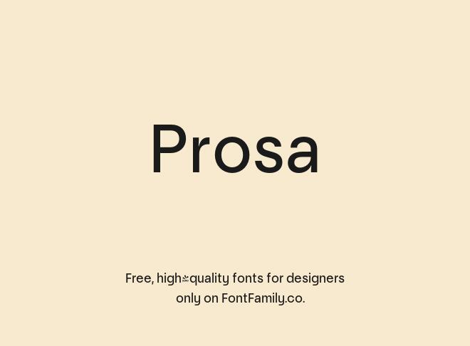 Prosa Font