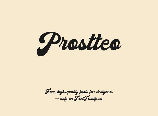 Prostteo Font
