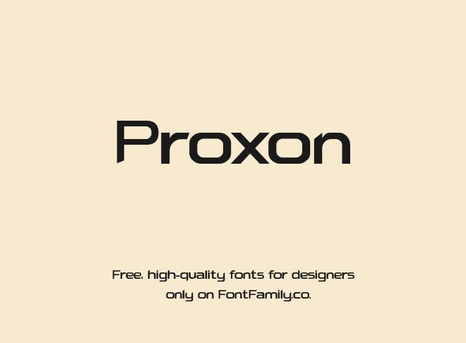 Proxon Font