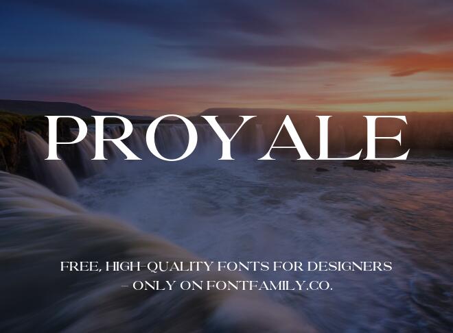 Proyale Font