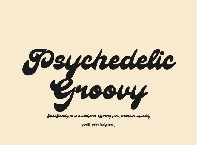 Psychedelic Groovy Font