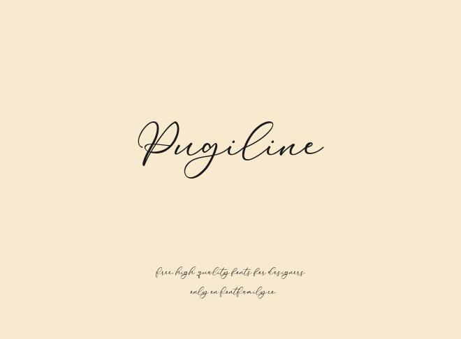 Pugiline Font