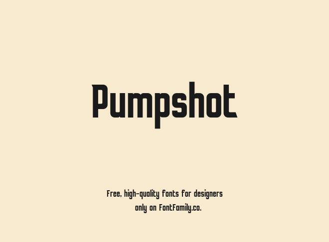 Pumpshot Font