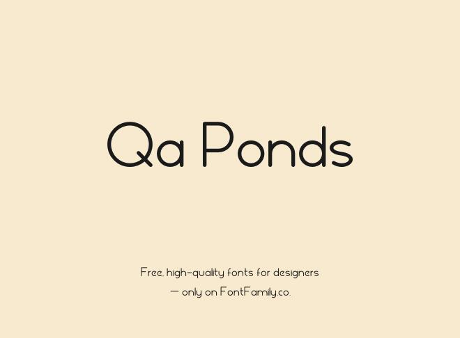 Qa Ponds Font