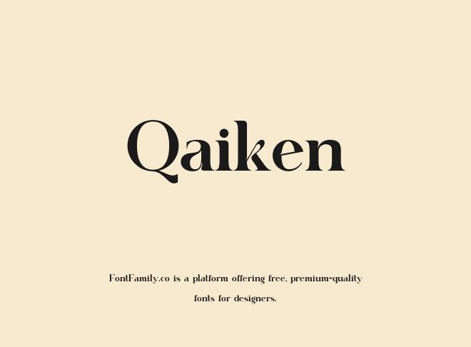Qaiken Font