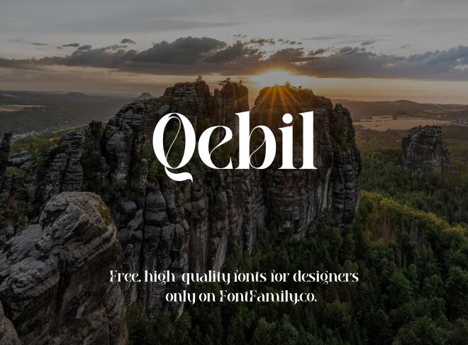 Qebil Font