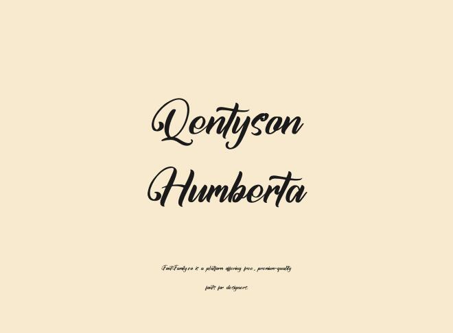 Qentyson Humberta Font
