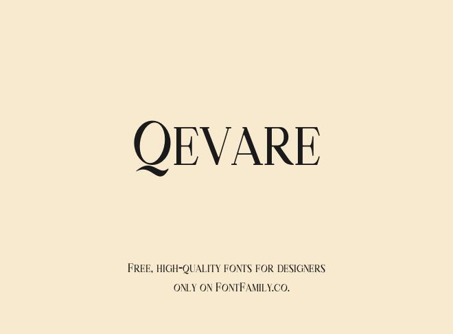 Qevare Font