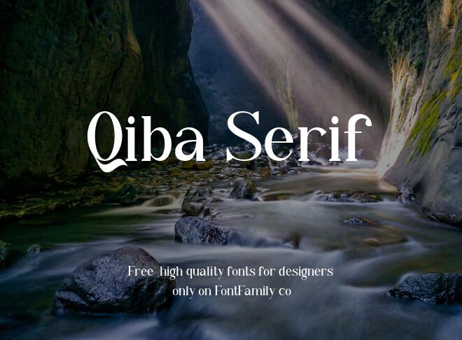 Qiba Serif Font