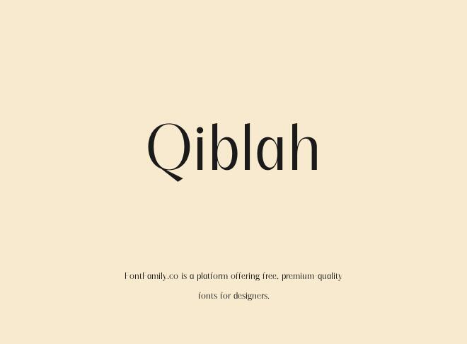 Qiblah Font
