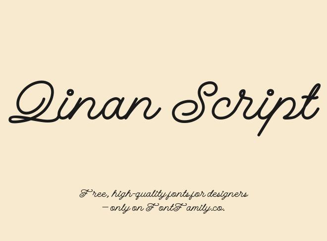 Qinan Script Font