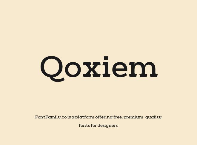 Qoxiem Font