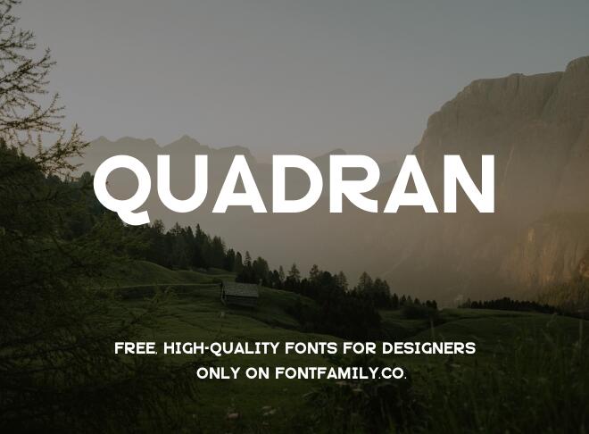 Quadran Font