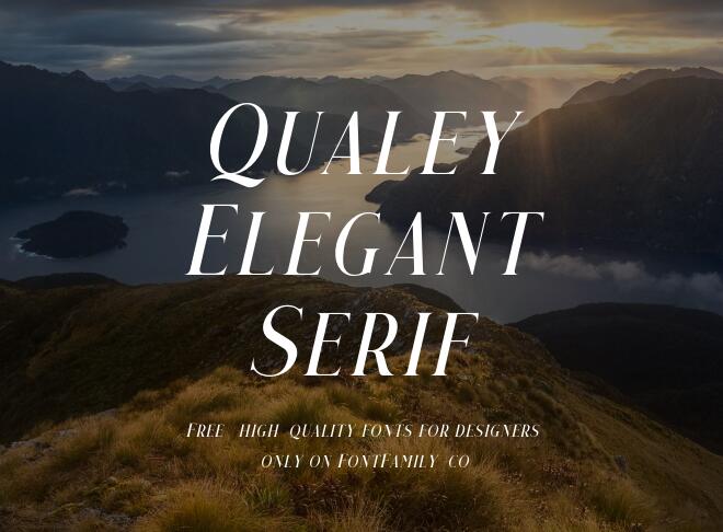 Qualey Elegant Serif Font